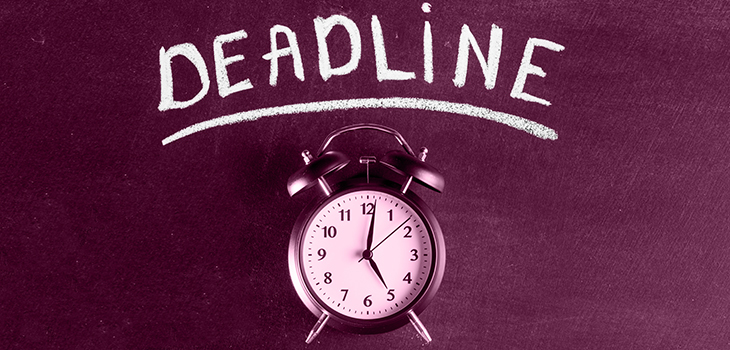 Deadline für Forschungsbericht Deadline für Forschungsbericht